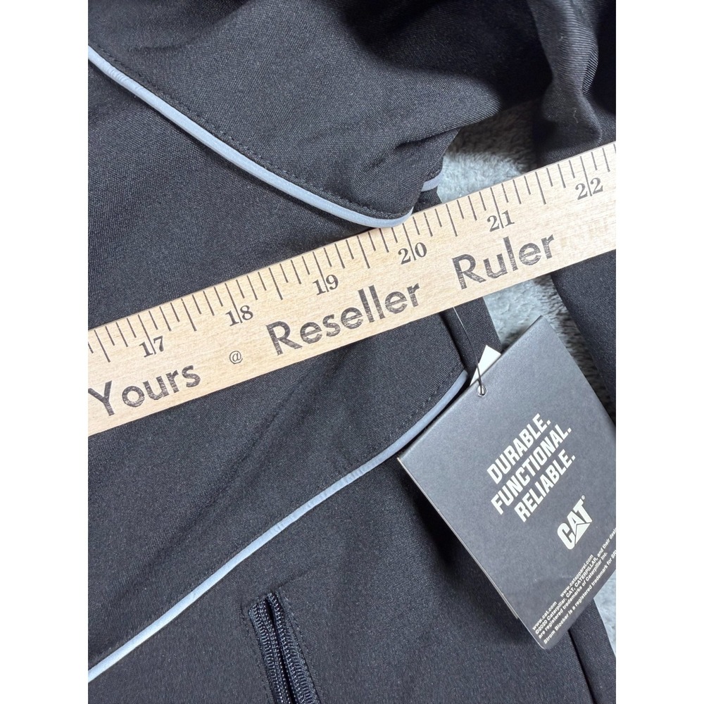CAT Womens Workwear Sara Soft Shell Jacket M Black Storm Blocker NWT - Picture 5 of 10